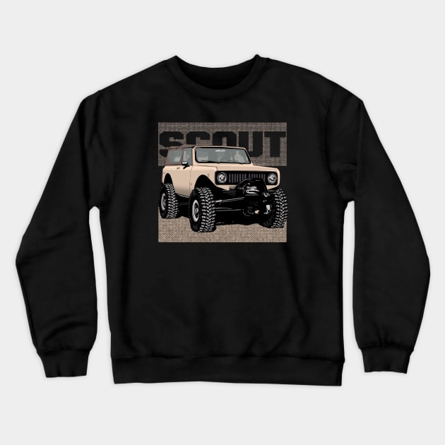 All Wheel drive IH Scout Crewneck Sweatshirt by Saturasi